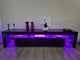 Entertainment Unit TV Cabinet Stand RGB LED Gloss Furniture 2M Black