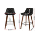 2x Bentwood Leg Bar Stool Set Kitchen High Chair Seating Home Office Cafe