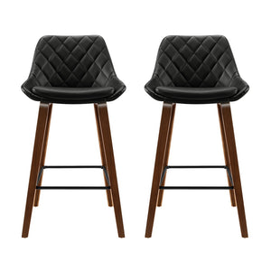 2x Bentwood Leg Bar Stool Set Kitchen High Chair Seating Home Office Cafe