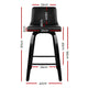 2x Wooden Leg Bar Stool Set Kitchen High Chair Seating Home Office Cafe