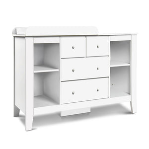 Baby Cabinet Change Table Tallboy Drawers Dresser Chest Storage White