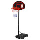 Portable 2.1M Adjustable Basketball Stand Hoop System Rim Basket Ball Black