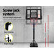 3.05M Basketball Hoop Stand System Ring Portable Net Height Adjustable Black