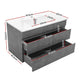 Bathroom Vanity Cabinet Unit Wash Basin Sink Storage Cement Look 900mm