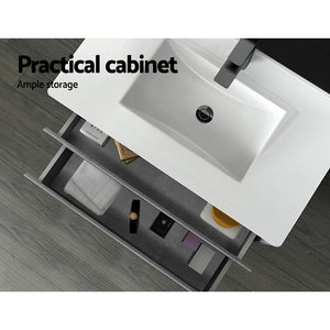 Bathroom Vanity Cabinet Unit Wash Basin Sink Storage Cement Look 900mm