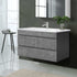 Bathroom Vanity Cabinet Unit Wash Basin Sink Storage Cement Look 900mm