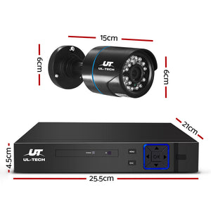 CCTV Security Camera 1080P 8 Channel HDMI 1TB Hard Drive Motion Detect