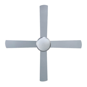 52'' Ceiling Fan AC Motor w/Light w/Remote Summer Winter - Silver