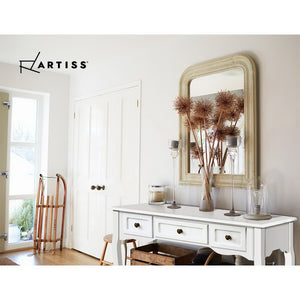 Hallway Console Table Sideboard Provincial Look Storage Drawer Entryway - White - Afterpay - Zip Pay - Dodosales -