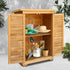 Storage Cabinet Unit Shelves Outdoor Indoor All Weather Portable Garden Cupboard