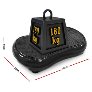 Vibrating Exercise Platform Fat Burning Powerfit Slim Body Shaper Machine Black