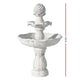 3 Tier Solar Powered Water Fountain Greek Style Birdbath Garden Ornament