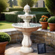 3 Tier Solar Powered Water Fountain Greek Style Birdbath Garden Ornament