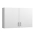 White Cabinet Two Doors Chest Storage Unit Wall Mounted Bathroom Kitchen Laundry