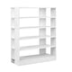 White Shoe Rack Unit 6 Tier Storage Fits Up to 30 Pairs Of Shoes Display Bookcase White