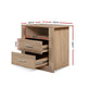 Bedside Table 2 Drawer Nightstand Shelf Side Lamp Bedroom Oak Colour