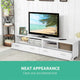 TV Stand Entertainment Unit with Drawers Shelves Cupboard Cabinet - White - Afterpay - Zip Pay - Dodosales -