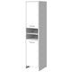 185cm Bathroom Tallboy Toilet Storage Cabinet Laundry Cupboard Adjustable Shelf White - Afterpay - Zip Pay - Dodosales -