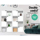 Display Shelf 8 Cube Storage 4 Door Cabinet Organiser Bookshelf Unit White - Afterpay - Zip Pay - Dodosales -