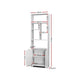 White Display Cabinet Shelves Shelf Unit Cupboard Storage Space - Afterpay - Zip Pay - Dodosales -