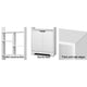 White Display Cabinet Shelves Shelf Unit Cupboard Storage Space - Afterpay - Zip Pay - Dodosales -