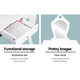 Kids Dressing Table Stool Set Mirror Drawer Children Vanity Makeup - White - Afterpay - Zip Pay - Dodosales -