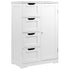White Storage Drawers Cabinet Cupboard Shelves Kitchen Bathroom Unit Tallboy