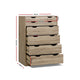 Chest Of drawer 6 Drawers Tallboy Storage Bedroom Furniture Oak Colour