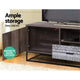 TV Stand Entertainment Unit Storage Cabinet Industrial Rustic Wooden 1.8M