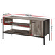 z Industrial Rustic Wooden Cabinet Entertainment Unit Display Stand Storage