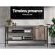 z Industrial Rustic Wooden Cabinet Entertainment Unit Display Stand Storage