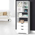 White Display Drawer Shelf Unit Cabinet Cupboard Storage Space Bookshelf