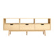 Wooden Scandinavian Look Entertainment Unit TV Stand Cabinet Storage Shelves