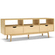 Wooden Scandinavian Look Entertainment Unit TV Stand Cabinet Storage Shelves