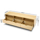 Wooden Scandinavian Look Entertainment Unit TV Stand Cabinet Storage Shelves