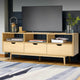 Wooden Scandinavian Look Entertainment Unit TV Stand Cabinet Storage Shelves