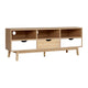 z Scandi Look TV Cabinet Entertainment Unit Stand Wooden Storage 140cm