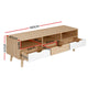 z Scandi Look TV Cabinet Entertainment Unit Stand Wooden Storage 140cm
