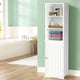 Bathroom Tallboy Furniture Toilet Storage Cabinet Laundry Cupboard Tall Shelves White