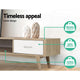 180cm TV Unit Cabinet Entertainment Stand Storage Wooden Scandinavian Look