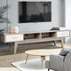 180cm TV Unit Cabinet Entertainment Stand Storage Wooden Scandinavian Look