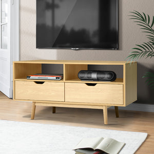 Scandinavian Look TV Cabinet Entertainment Unit Stand Wooden Storage 120cm