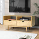 Scandinavian Look TV Cabinet Entertainment Unit Stand Wooden Storage 120cm