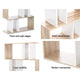 5 Tier Display Unit Book Storage Shelf Stand Bookshelf White Brown - Afterpay - Zip Pay - Dodosales -