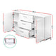 Front High Gloss Buffet Sideboard Storage Cabinet Cupboard Drawers Modern