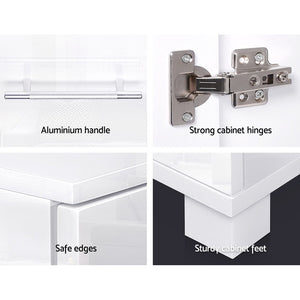 Front High Gloss Buffet Sideboard Storage Cabinet Cupboard Drawers Modern