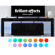 160cm RGB LED TV Stand Cabinet Entertainment Unit Front Gloss Furniture Drawer Black