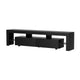 Entertainment Unit TV Cabinet Stand RGB LED Gloss Furniture 2M Black