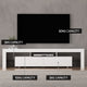 Entertainment Unit TV Cabinet Stand RGB LED Gloss Furniture 2M White