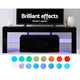 130cm High Gloss Front TV Stand Entertainment Unit RGB LED Storage Cabinet Tempered Glass Shelf Black - Afterpay - Zip Pay - Dodosales -